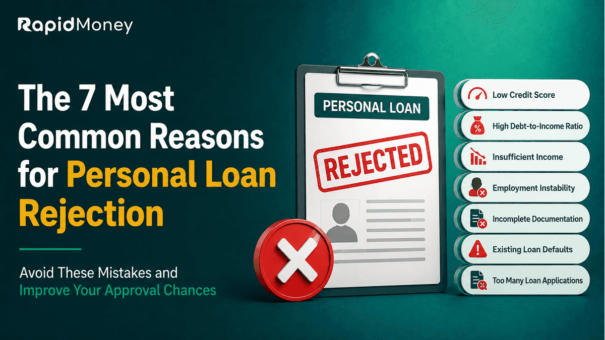 Top 7 Reasons for Personal Loan Rejection & How to Avoid Them